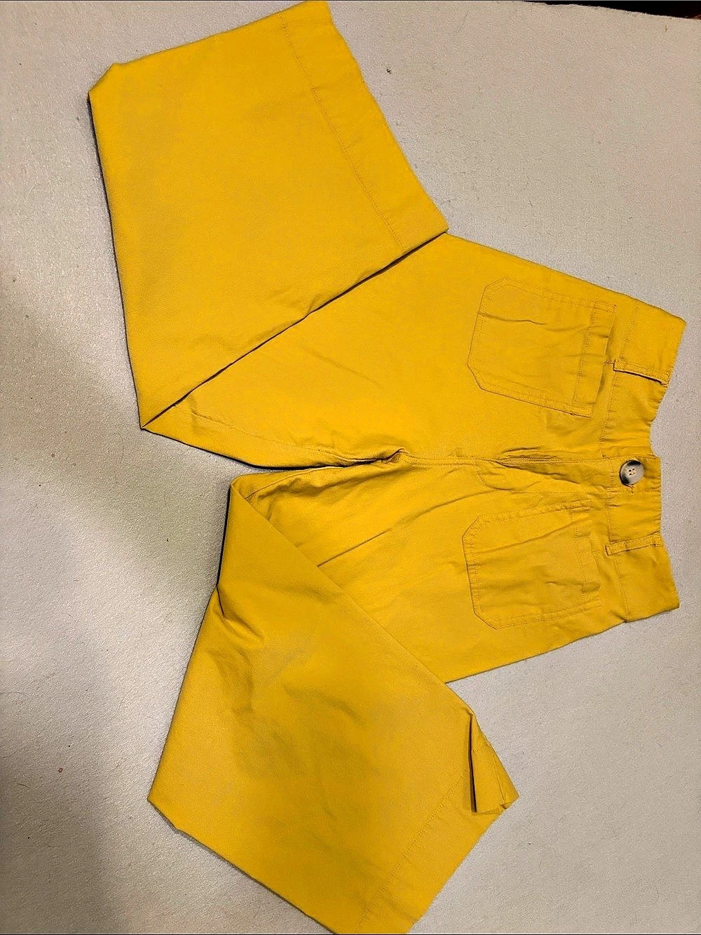 michael Yellow Cropped Pants Size Small